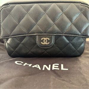 Chanel Black Quilted Caviar Purse
